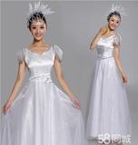 白色合唱服长裙