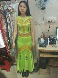 绿色傣族舞蹈服装